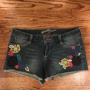 Embroidered Denim Shorts- Size 11